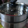 美厨（MAXCOOK）汤锅蒸锅 304不锈钢二层汤煲双层汤蒸锅蒸屉蒸格炖锅22cm MCT8763 实拍图