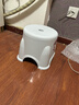 家用卡通手提矮凳客厅浴室凳子加厚儿童板凳防滑手提凳耐用 【23*23cm】浴室矮凳 颜色随机 1个装 实拍图