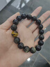 VAUBEL天然黑曜石貔貅手链情侣款金曜石手串彩虹眼虎眼石小众生日礼物男 【收藏级】12mm天然金曜石黄虎眼（一物一证） 实拍图