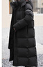 爱丹蒙秋冬新款2025高端羽绒服男女同款大码超长款过膝巨厚保暖中戏外套 女士黑色 （男女同款） M (160) 体重110-125斤 实拍图