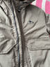 罗蒙（ROMON）秋冬加棉加厚外套男士青年棉衣服休闲连帽工装款防风夹克冲锋衣男 M1091灰绿色 2XL 实拍图