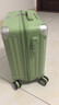 左汀小型多功能登机箱行李箱防撞抗压拉杆箱旅行箱男女学生密码箱 果绿色【杯架+充电口+手机支架】 18英寸 ，可登机3天以内出行 实拍图