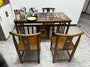 万象柏实木茶桌椅组合客厅功夫茶台茶几小户型家用套装一体阳台泡茶桌子 1.2米明月桌+3月牙椅【送电磁炉茶具】 实拍图