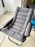 澜虞 懒人沙发椅宿舍椅子单人沙发懒人椅带脚凳寝室电脑沙发凳看书午休椅靠背椅家用卧室躺椅小户型可拆洗 【银灰色】加厚单椅+三档调节 加固款 实拍图