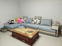全友家居现代简约家用大户型贵妃转角沙发客厅实木架布艺沙发政府补贴 实拍图