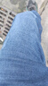 真维斯（Jeanswest）牛仔裤男加绒2025冬季轻商直筒修身保暖牛仔长裤男蓝色加绒30 实拍图