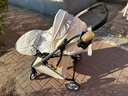 酷贝乐（coballe）婴儿车0-3岁用折叠可坐可躺减震遛娃神器轻便溜娃新生儿宝宝推车 极光白(轻巧便携+全罩遮阳) 实拍图