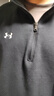 UNDER ARMOUR Rival男子1/4拉链运动休闲卫衣1386016 黑色001 XL 实拍图