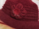 恒源祥帽子女士冬季保暖妈妈中老年人围巾加绒奶奶骐骥红毛线帽生日礼物 实拍图