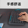 罗技（Logitech）MK275 键鼠套装 无线键鼠套装 办公键鼠套装 全尺寸 商务键鼠套装 带无线2.4G接收器 黑蓝色 实拍图