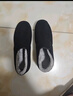强人加绒保暖冬季男棉鞋套脚款防寒平底休闲男鞋 简约棉布鞋 黑色 40 实拍图