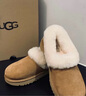 UGG秋季女士茸茸毛鞋领厚底懒人毛毛鞋 1166733CHE|栗色 38 实拍图