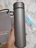 苏泊尔（SUPOR）智能保温杯男女款水杯大容量316不锈钢茶杯便携车载办公室杯子 【500mL深邃灰】-触屏显温 实拍图