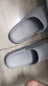 蕉内301H拖鞋男女士浴室洗澡防滑踩屎感情侣家居凉拖鞋抗菌防臭可外穿 【厚底版】浅灰 43-44 实拍图