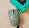 罗技（Logitech）M221 轻音鼠标 无线鼠标 办公鼠标 对称鼠标 带无线微型接收器 薄荷绿 实拍图