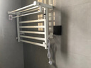 京东京造暖云Wide免打孔电热毛巾架浴室卫生间置物架碳纤维烘干太空灰右 实拍图