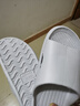 品爱质舒凉拖鞋EVA拖鞋防滑室内居家软底花瓣一字拖澡堂浴室棉拖鞋 【D11款】光面-灰 40-41 实拍图