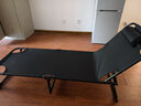 甄严选折叠床单人午休床折叠躺椅家用办公室午睡床简易行军床医院陪护床 圆管沉稳黑178*56【店长推荐】 实拍图