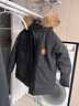 鸭鸭儿童羽绒服2025冬季新款男女童毛领连帽中大童加厚保暖外套HR 黑色（毛领） 160 实拍图