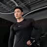 耐克男子长袖训练上衣秋季举重速干紧身NIKE PRO DRI-FIT FB7920 010黑/白 2XL 实拍图