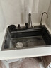 摩恩阳光系列厨房水槽大单槽洗菜盆一体盆洗碗槽304不锈钢台上台中台下盆 升级款小米粒5MM-抽拉龙头全配置 650X450MM 实拍图