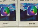 先马（SAMA）冰晶2S 雪装 12cm机箱散热风扇（三色定彩RGB灯光/轴心发光/大4D接口可串连/液压轴承/即插即用） 实拍图