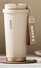 Vanow保温咖啡杯男女士陶瓷覆层内胆杯子双饮随行便携定制刻字车载水杯 实拍图