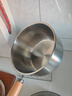 双枪奶锅316L不锈钢婴儿宝宝辅食小奶锅汤锅雪平蒸锅加厚 20cm 实拍图