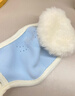 佳睦儿童保暖口罩秋冬加绒加厚防风防寒耳罩一体可水洗德绒护耳款蓝色 实拍图