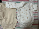 童泰婴儿连体衣新生儿衣服包屁衣春秋纯棉宝宝长袖爬服2件装卡其 59cm 实拍图