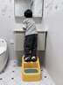 奔麦 儿童垫脚凳折叠防滑宝宝洗手台阶梯婴幼儿洗漱凳马桶踩脚凳子 洛比黄【稳固加厚 稳坐稳站】 实拍图