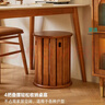 家逸实木凳子茶几家用可叠放组合凳创意圆凳客厅板凳吃饭餐凳椅子 实拍图