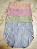猫人女士高腰内裤女纯棉收腹收小肚子石墨烯抑菌裆高弹三角裤4条XL 实拍图