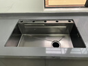 TOSO日式厨房水槽大单槽洗菜盆一体盆304不锈钢台上中下淘菜洗手碗池 米粒微晶5MM款-圆形抽拉龙头顶配 750*450MM 实拍图