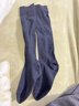 猫人jk小腿袜秋冬空调袜护膝显瘦高筒棉袜女士长袜黑色过膝长筒袜3黑 实拍图