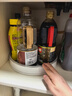 懒角落旋转调味架厨房置物架调料托盘多功能收纳架 可旋转托盘大号 实拍图