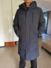 雪中飞秋冬新款时尚休闲舒适廓形男士“H”版型纯色立领连帽羽绒服男 钢铁灰|8224 XL 180/100A 实拍图