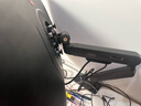 AOC双屏显示器支架 电脑工位增高架 多屏升降旋转机械臂 电脑桌屏幕升高架 显示屏支架 AM420PLUS银灰 实拍图