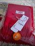 恒源祥围巾女秋冬季羊毛女士围脖披肩妈妈老人生日礼物妇女节礼盒中国红 实拍图