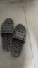 宜然拖浴室拖鞋漏水镂空款防滑软底厚底漏水澡堂洗澡居家用凉拖鞋 灰色 42-43 实拍图