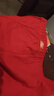 浪莎（LangSha）纯棉男士内裤大红色平角裤本命年中腰全棉短裤头马年秋冬四角裤男 【2条装】100%棉大红平角款 XL /175码（建议110-130斤） 实拍图