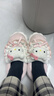 百慕倾臣HelloKitty猫棉拖鞋女士冬季包跟2024新款毛绒防滑月子鞋棉鞋女款 kt猫【包根更保暖】 40-41 适合39-40 实拍图