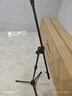 金正（NINTAUS）HY-103麦克风话筒支架话筒架落地直播钢管管体伸缩三脚架录音舞台支架设备配 双咪夹 实拍图