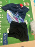 李宁T恤短裤套装男女同款速干凉爽比赛服AATT021 深航舰蓝-1 XL 实拍图