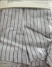 全棉时代男士内裤男平角短裤薄款居家四角裤大裤衩纱布 牛仔蓝竖条 180 实拍图