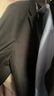 罗蒙（ROMON）西服套装男士小西装外套职业正装修身休闲伴郎服 黑色2XL 实拍图