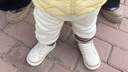 泰兰尼斯秋冬季新款学步鞋中高帮男宝宝鞋气泵防滑防踢机能鞋子 米白 冬款加绒选大一码 21 鞋内长14.0cm适合脚长13.0 实拍图