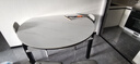 卧家岩板餐桌椅组合现代简约轻奢伸缩折叠家用小户型实木餐桌吃饭桌 12mm岩板-卡塔金-亮光白 1.35m 直径桌+四椅【菠萝椅】 实拍图