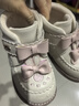 斯纳菲儿童棉鞋冬季女童可爱保暖加绒棉靴小宝宝舒适学步鞋奶糖白26 实拍图