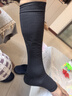 振德（ZHENDE）医用静脉曲张弹力袜 二级短筒露趾款 静脉曲张袜 压力袜 黑色XXL 实拍图